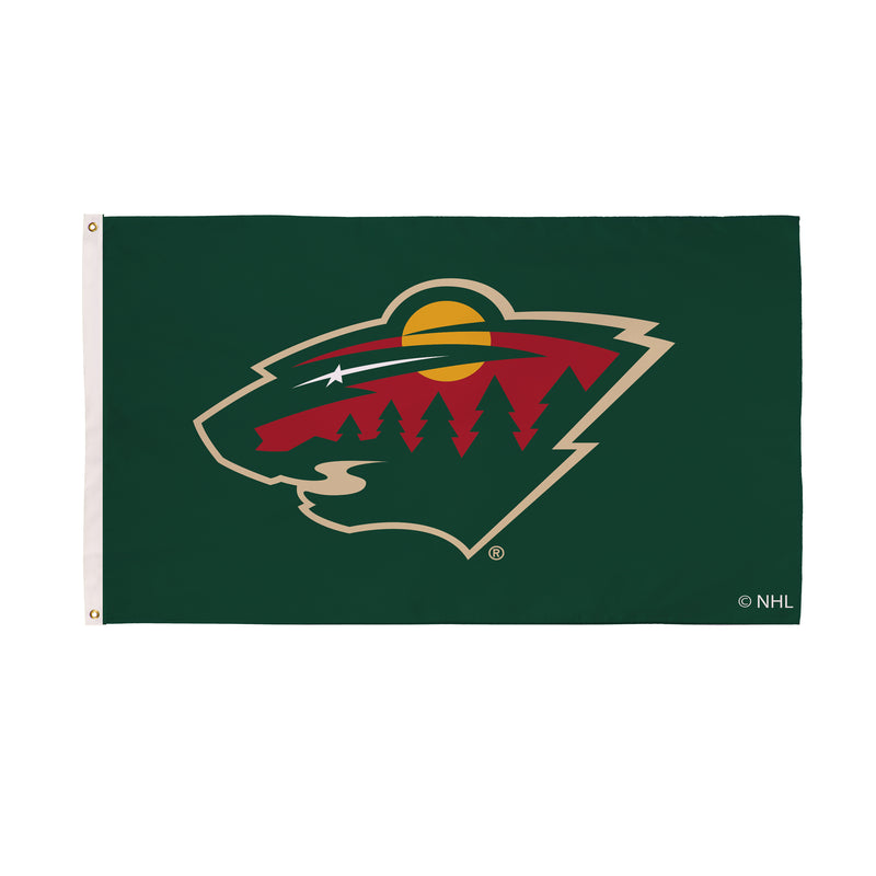 3'x5' Single Sided Flag w/ 2 Grommets, Minnesota Wild,174363