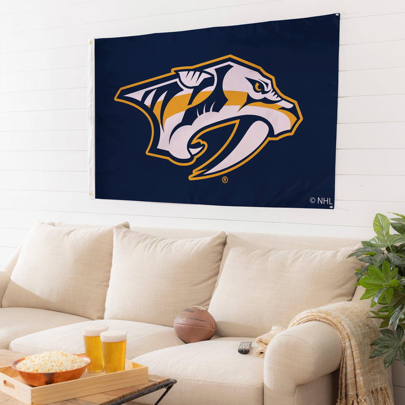 3'x5' Single Sided Flag w/ 2 Grommets, Nashville Predators,174365