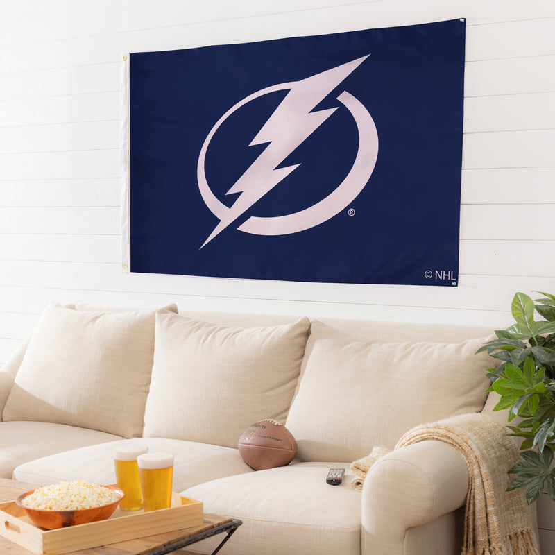 3'x5' Single Sided Flag w/ 2 Grommets, Tampa Bay Lightning,174375