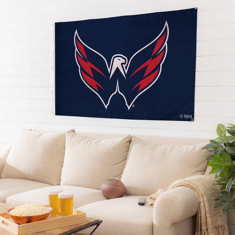 3'x5' Single Sided Flag w/ 2 Grommets, Washington Capitals,174378