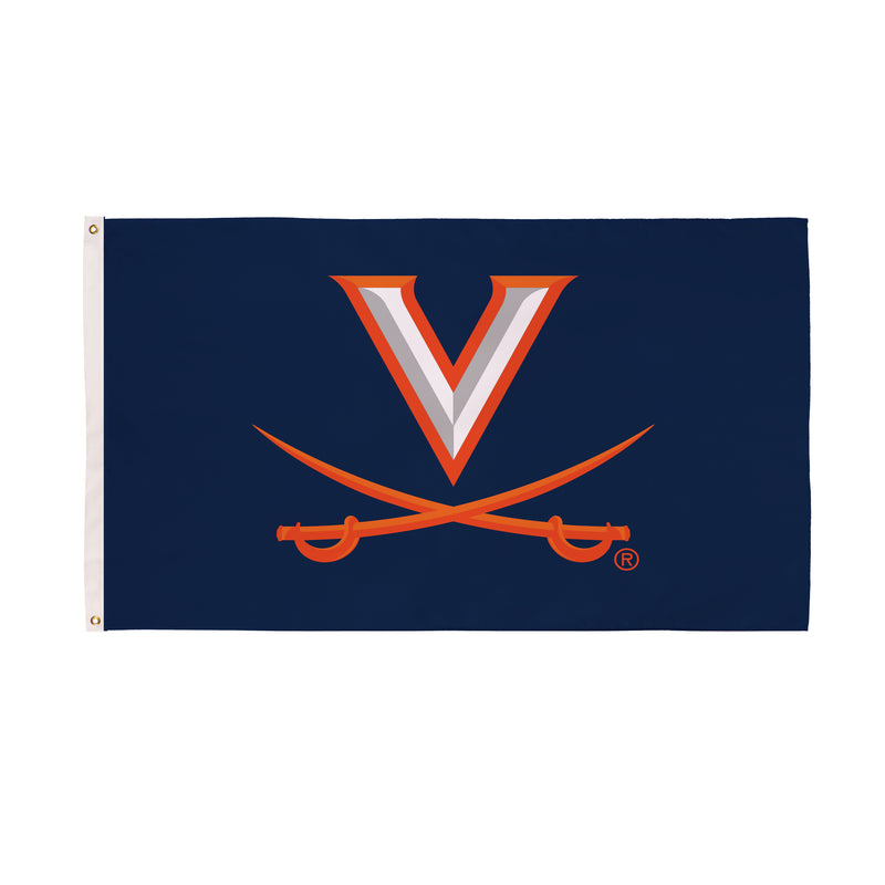 3'x5' Single Sided Flag w/ 2 Grommets, University of Virginia,17901