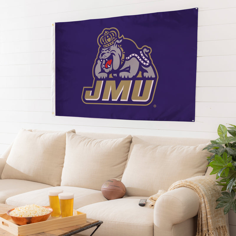 3'x5' Single Sided Flag w/ 2 Grommets, James Madison University,17902