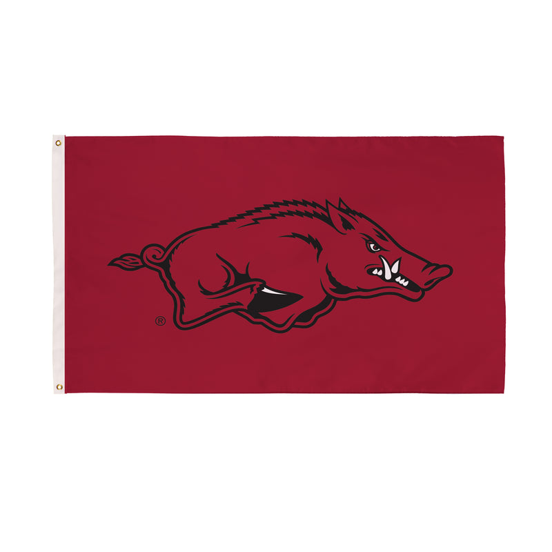 3'x5' Single Sided Flag w/ 2 Grommets, University of Arkansas,17911