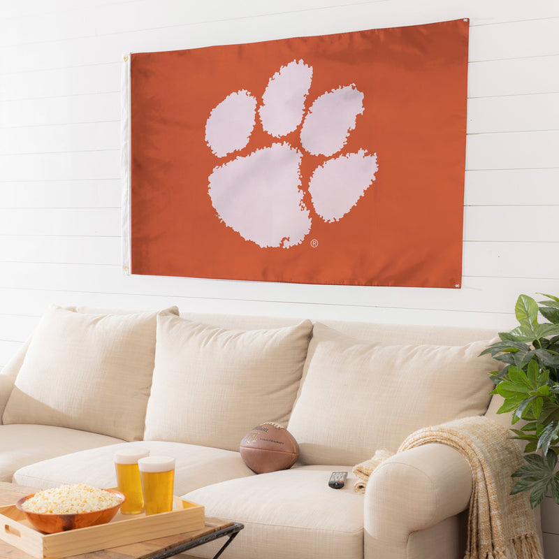 3'x5' Single Sided Flag w/ 2 Grommets, Clemson University,17912