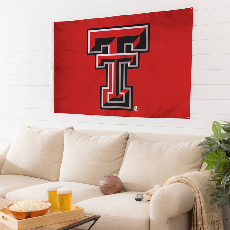 3'x5' Single Sided Flag w/ 2 Grommets, Texas Tech University,17963