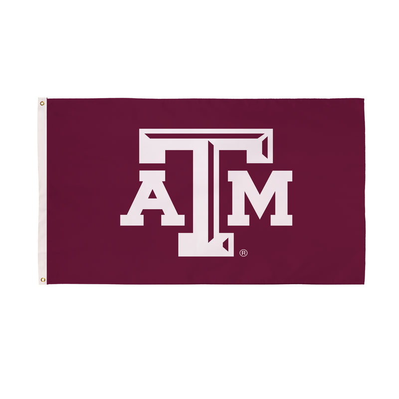 3'x5' Single Sided Flag w/ 2 Grommets, Texas A&M University,17969