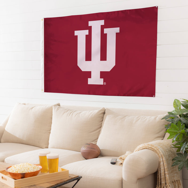 3'x5' Single Sided Flag w/ 2 Grommets, Indiana University,17995