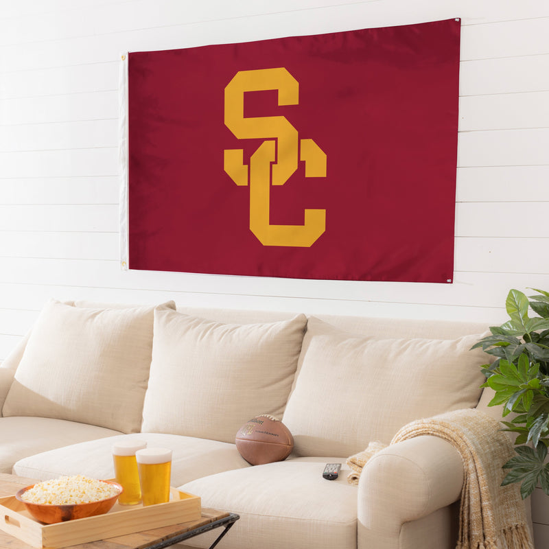 3'x5' Single Sided Flag w/ 2 Grommets, University of Southern California,17997