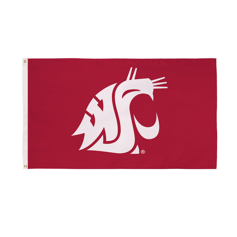 3'x5' Single Sided Flag w/ 2 Grommets, Washington State University,17998