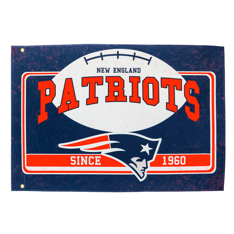 New England Patriots, Linen Estate Flag,17l3818