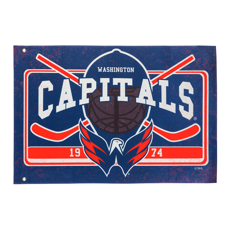 Washington Capitals, Linen Estate Flag,17l4378