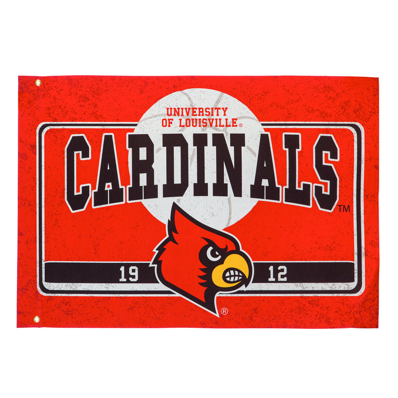 University of Louisville, Linen Estate Flag,17l906