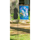Pineapple Laser Cut Garden Flag Stand,20153