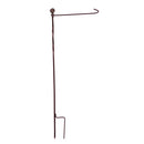 Metal Twist Garden Flag Stand, Bronze Finish,20177