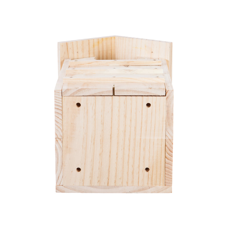 Evergreen Screech Owl House Nesting Box, 10.4'' x 9.8'' x 15''