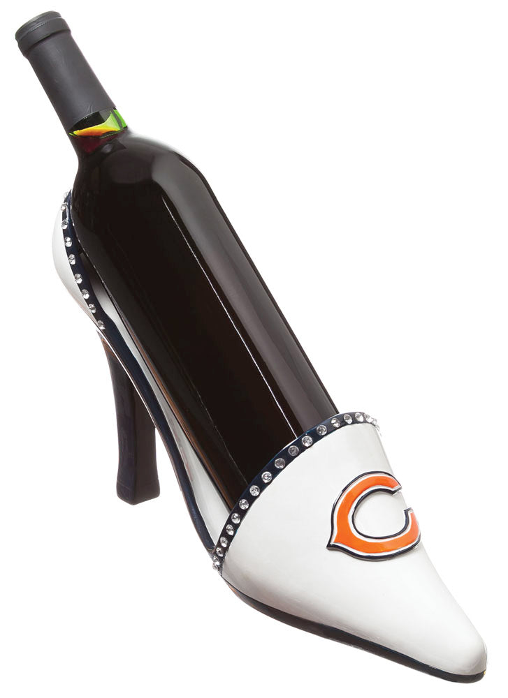 NFL Chicago Bears Heel Wine Bottle Holder, Small, Multicolor