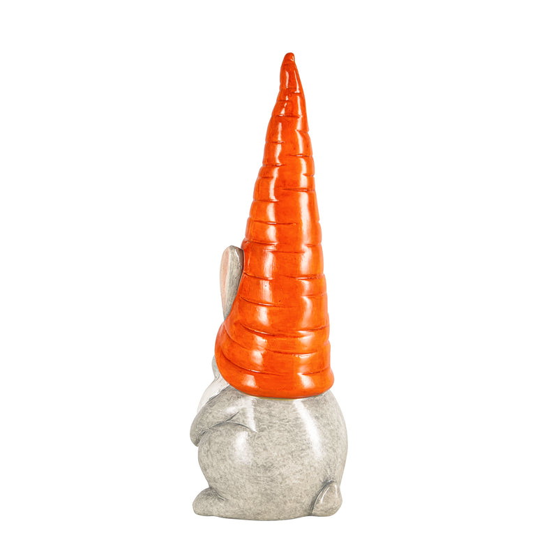 13"H Bunny Gnome with Carrot Hat Garden Statuary,2cg460