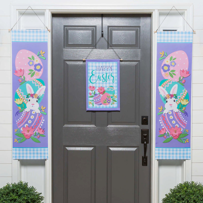 Easter Bunny and Eggs Door Banner Kit,2dbk1812