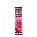 Valentine's Hearts and Stripes Door Banner Kit,2dbk1813