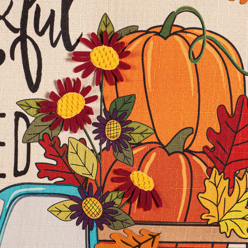 Thankful & Blessed Fall Truck/Christmas Truck Double Sided Estate Door Décor,2deb2570fb