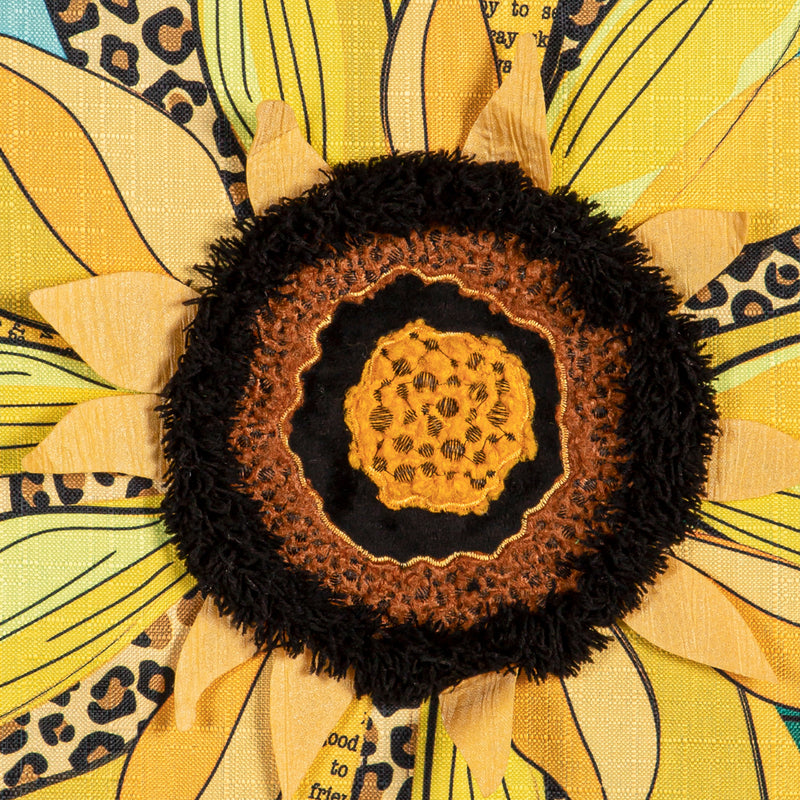 Welcome Friends Leopard Sunflower Estate Door Décor,2deb2572