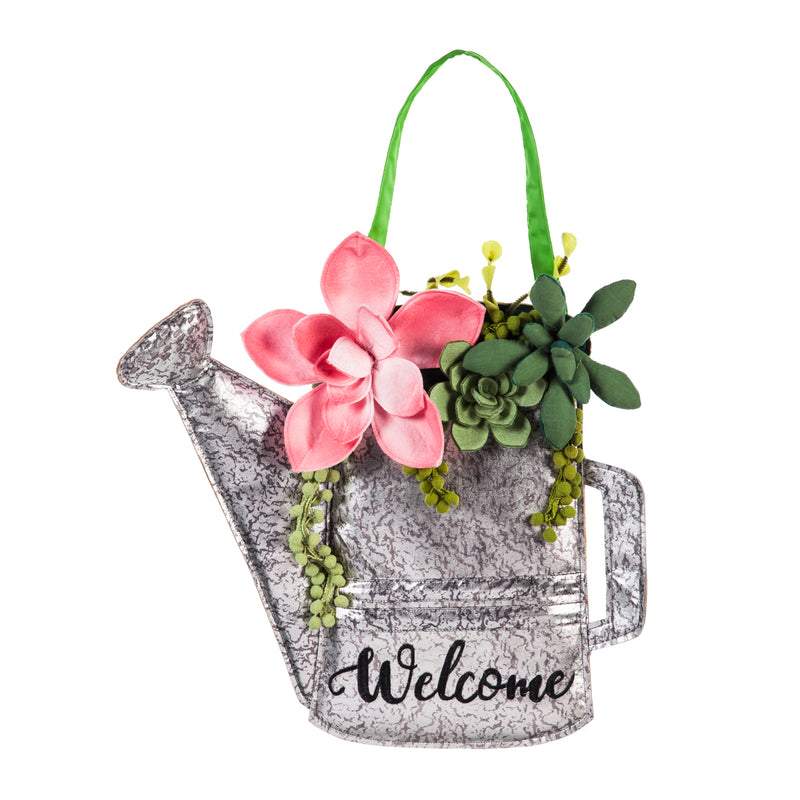 Succulents Watering Can Door Décor,2dhb1405