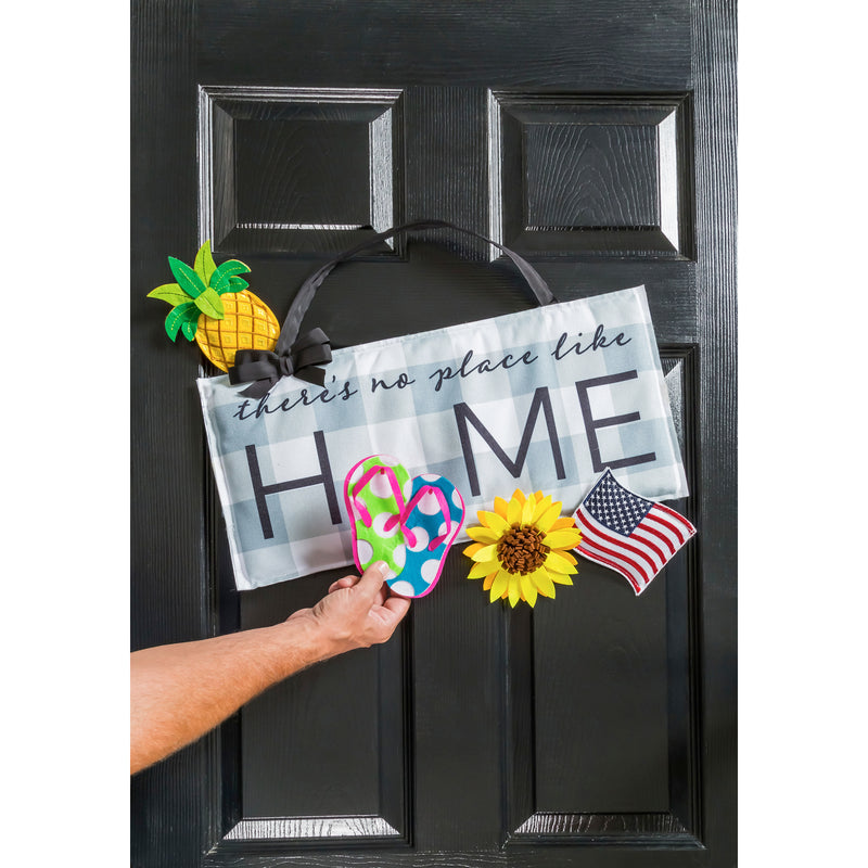 No Place Like Home Interchangeable Icon Door Décor