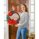 Poinsettia Welcome Wreath Door Decor,2dhb1803