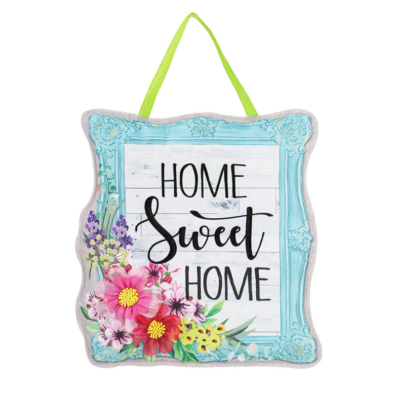 Home Sweet Home Frame Door Décor, 18"x18"x17.5"inches