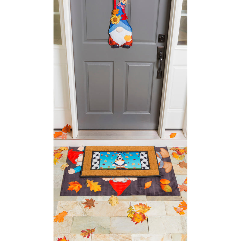 Evergreen Door Decor,Give Thanks Fall Gnome Door Décor,0.25x9x17 Inches