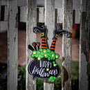Lit Witch in Cauldron Door Decor,2dhb2412mbl