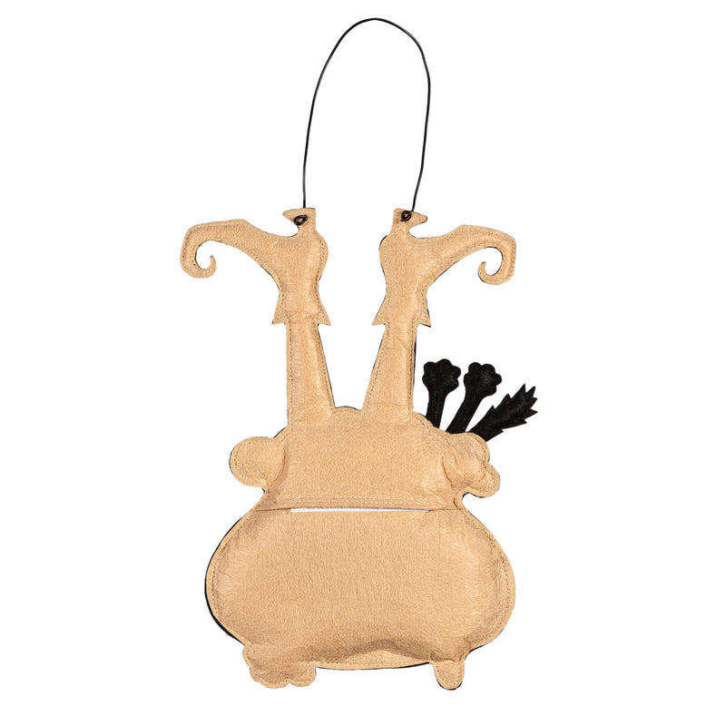 Lit Witch in Cauldron Door Decor,2dhb2412mbl