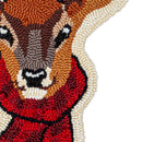 Reindeer with Scarf Hooked Door Decor,2dhb2423