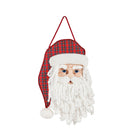 Merry Christmas Plaid Santa Door Decor,2dhbe1805