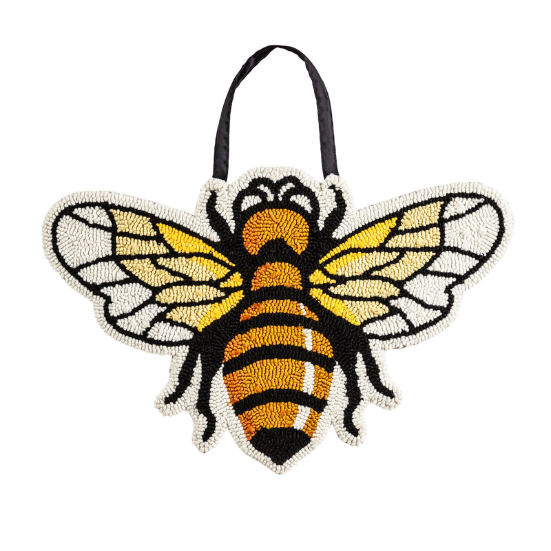 Evergreen Flag Bee Hooked Door Décor Durable and Well Made Home and Garden Décor for Lawn Patio Yard
