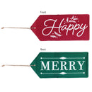 Merry, Happy Reversible Door Tag,2dt1783fb