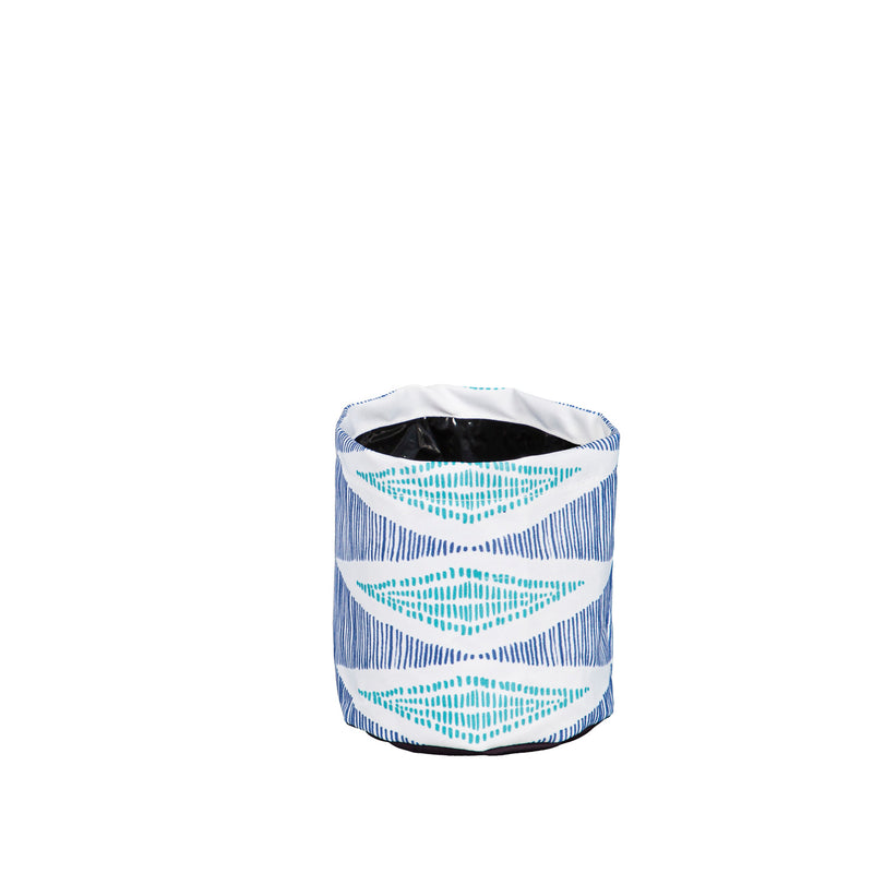 Oasis Blue Round Fabric Planters,2fp7020b