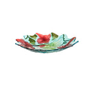 18" Hand Painted and Embossed Shaped Bird Bath, Hummingbird,2gb6968