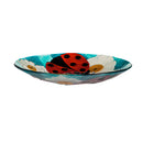 18" Hand Painted and Embossed Bird Bath, Lady Bug,2gb6971