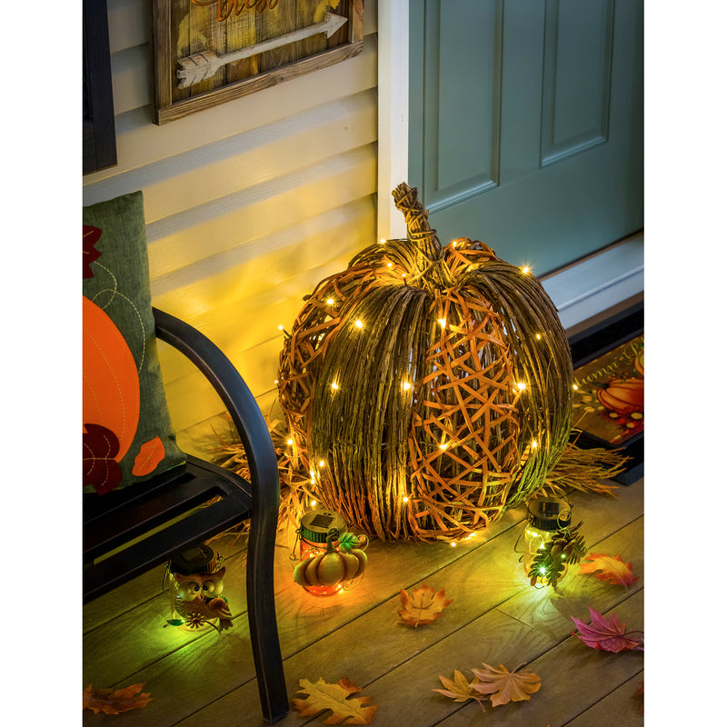 Lighted Vine Pumpkin,2la1167