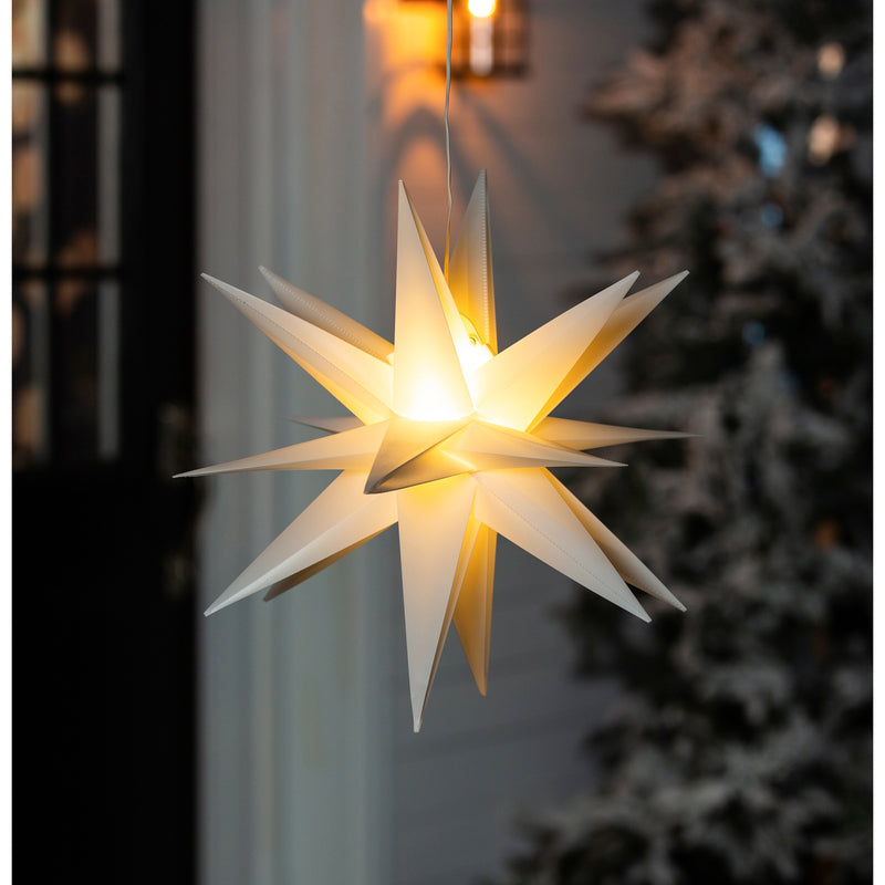 13.75"D LED Collapsible Hanging Star Outdoor Lantern,13.75"x13.75"x13.75"inches