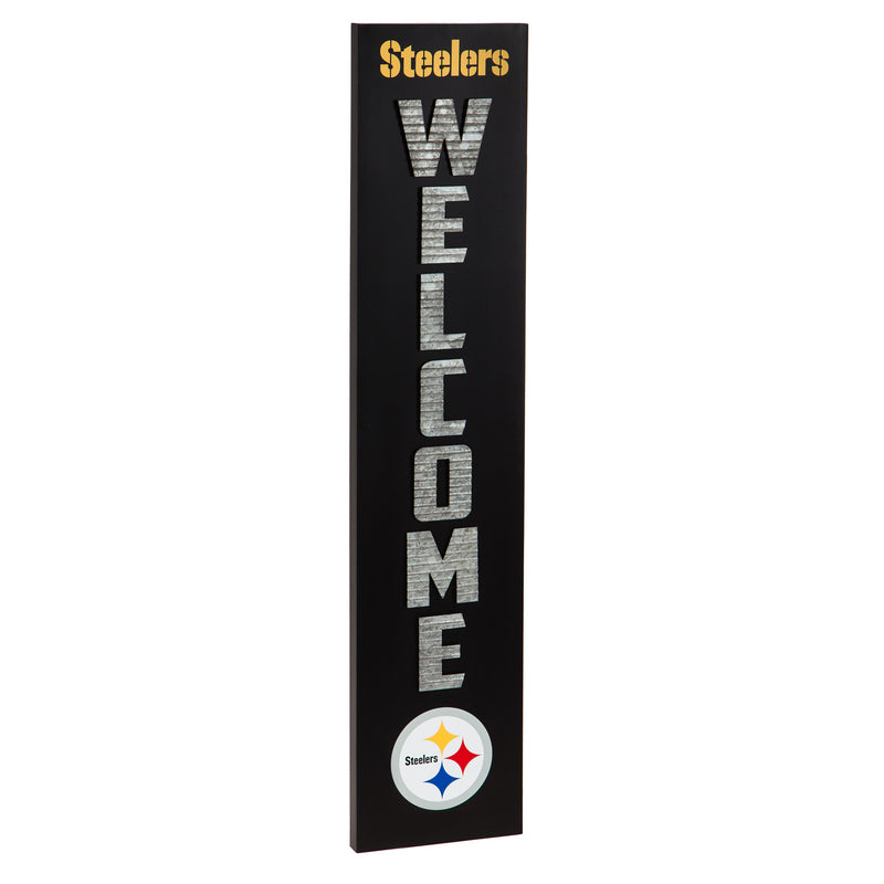 Pittsburgh Steelers, Porch Leaner,10"x1.2"x48"inches