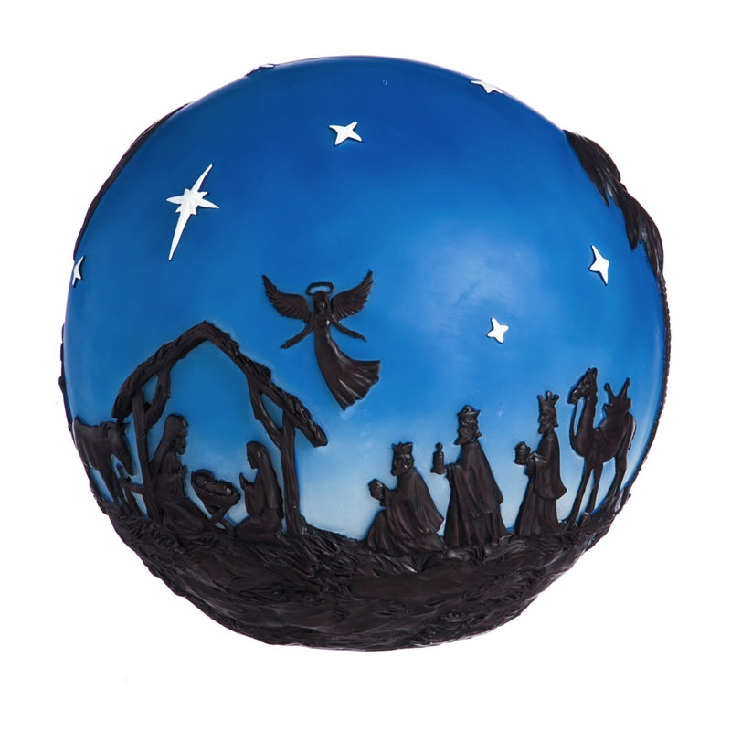 Evergreen Illuminated Battery Powered Globe, Nativity Scene, 10'' x 9'' x 10'' inches.