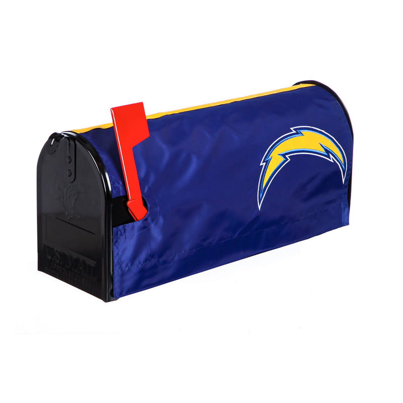 Evergreen Mailbox Cover,Los Angeles Chargers, Mailbox Cover,18x0.2x21 Inches