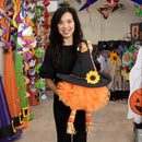 Scarecrow with Dangle Legs Lighted Deco Mesh Door Decor,2msh2604bl