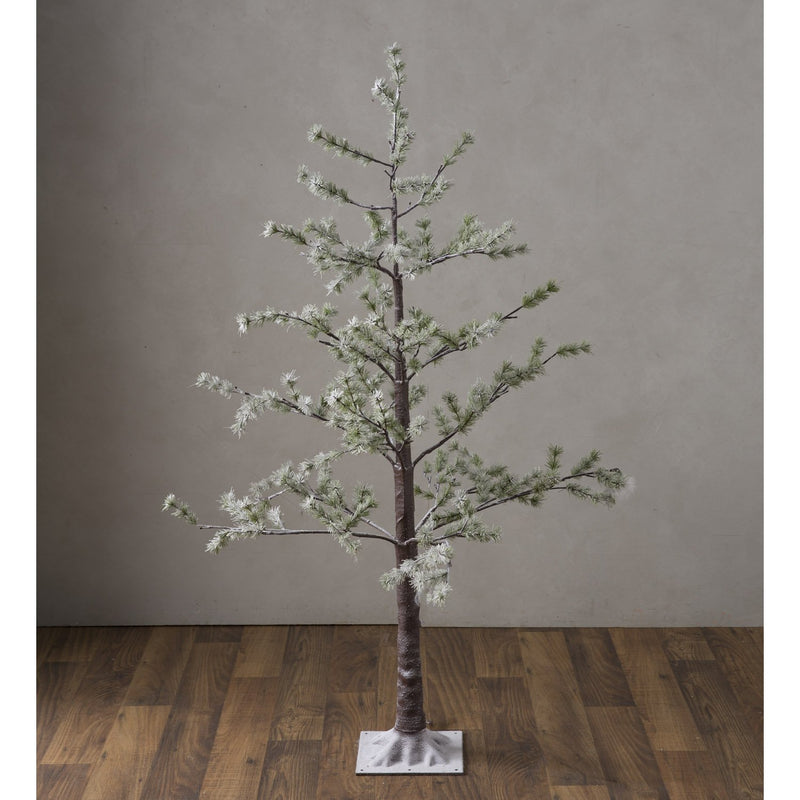 Lighted Snowy Pine Tree with 90 Lights, 5'H, 42.5"x42.5"x60"inches