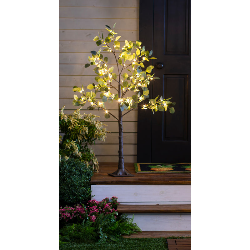 Eucalyptus Tree 72 LED Lights, 4', 7.08"x7.08"x48"inches