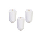 Small U-Shaped Hanging Pocket Planter, Set of 3, White,2pp001