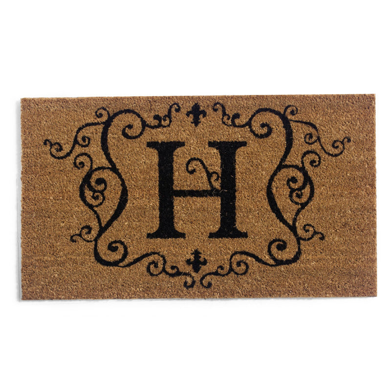 Evergreen Floormat,Coir Insert, Monogram "H",28x16x0.4 Inches