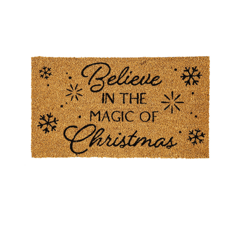 Evergreen Floormat,Magic of Christmas Coir Mat,16x28x0.56 Inches